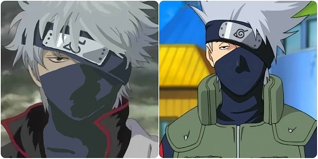 Gintoki (Gintama) ve Kakashi (Naruto)