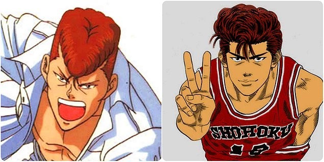 Kazuma Kuwabara (Yu Yu Hakusho) ve Hanamichi Sakuragi (Slam Dunk)