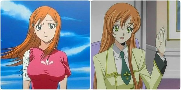 Inoue Orihime (Bleach) ve Shirley Fenette (Code Geass)