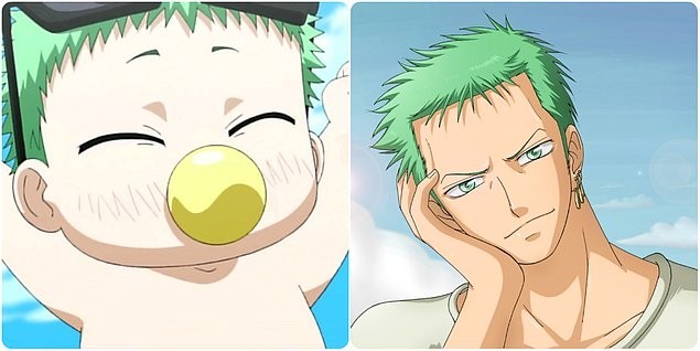 Bebek Beel (Beelzebub) ve Roronoa Zoro (One Piece)