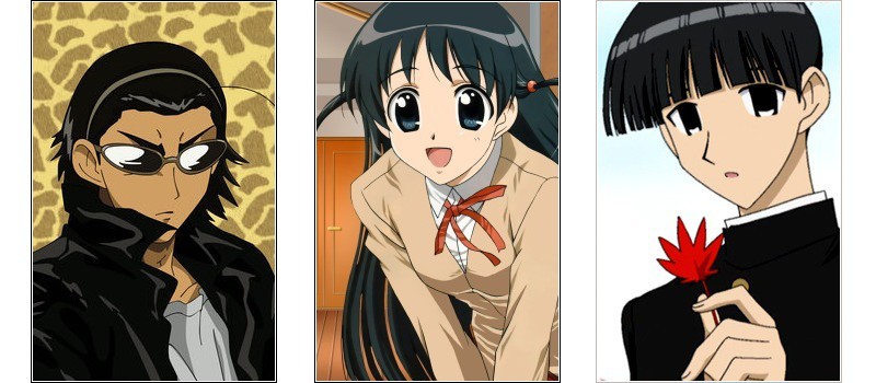 School Rumble - Kenji Harima →Tenma Tsukamoto← Ouji Karasuma