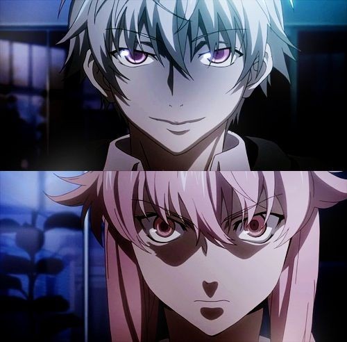 Akise ve Yuno ( Mirai Nikki )