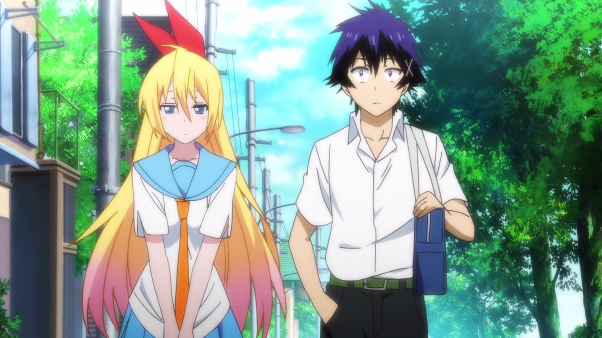 Raku ve Chitoge ( Nisekoi )