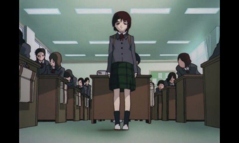 Anime tamamen Lain adlı bir kızın etrafında şekillleniyor.