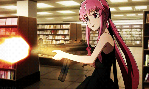 Mirai Nikki'deki Ölüm Oyunu : Tamam çoğunuz psikopat mısın dese de, eminim birkaç kişi oradaki ölüm oyununa girip biraz adrenalin yaşamak istemiştir.