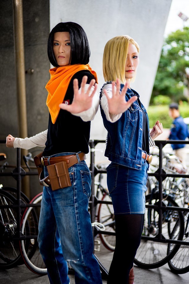 11)Dragon Ball’s Android'in 17 ve 18'i (cosplayerlar Hiroyoshi ve Hinagiku):