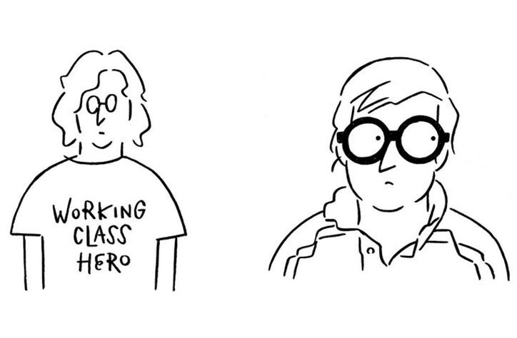 İkonik John Lennon ve David Hockney