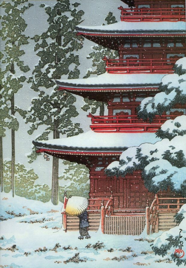 Hasui, Karda Saishoin Tapınağı, 1936