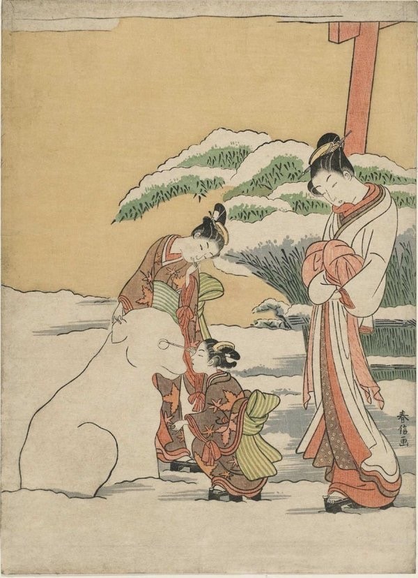 Harunobu Suzuki, Kardan Köpek Yapanlar, 1767-68