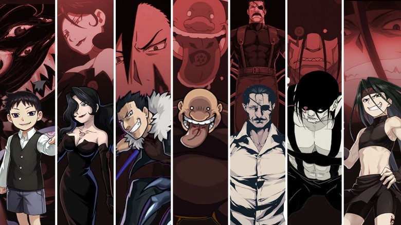 10. Homunculus’lar (Fullmetal Alchemist: Brotherhood)